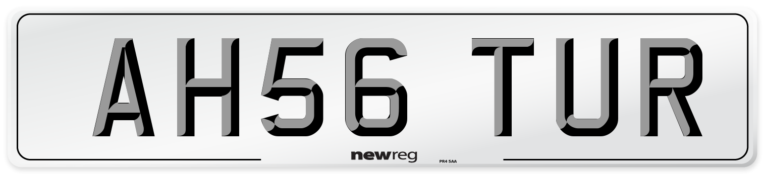 AH56 TUR Number Plate from New Reg